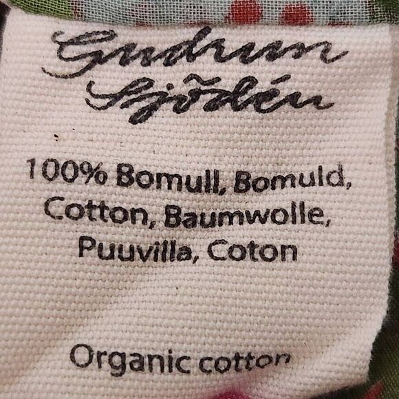 Gudrun sjodren boho midi dress floral lagenlook cottage pockets cotton small - Picture 10 of 11